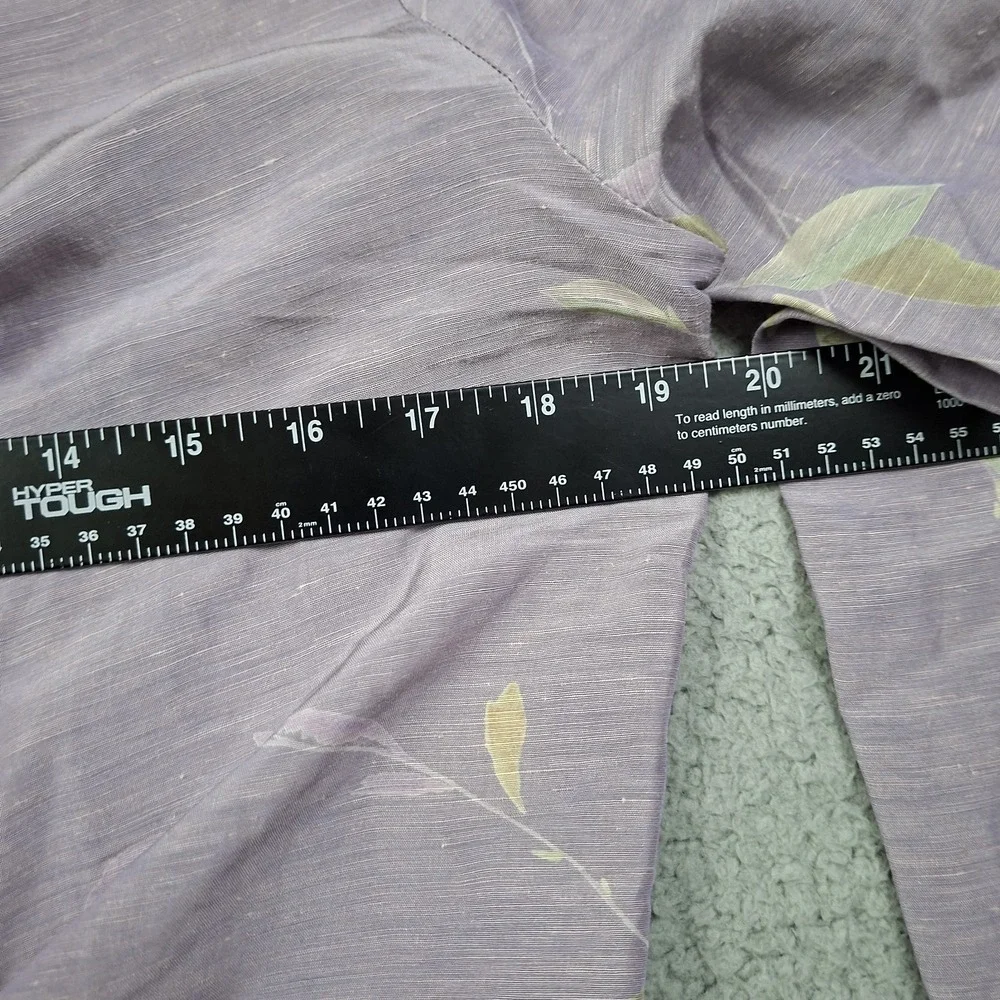 Vintage Cache 100% Silk Tie Front Wrap Top Kimono Jacket Floral Sz 4 Cosplay
